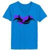 Ladies’  Junior Fine Jersey V-Neck Longer Length T-Shirt Thumbnail
