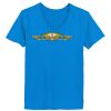 Ladies’  Junior Fine Jersey V-Neck Longer Length T-Shirt Thumbnail