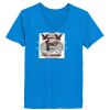 Ladies’  Junior Fine Jersey V-Neck Longer Length T-Shirt Thumbnail
