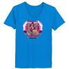 Ladies’  Junior Fine Jersey V-Neck Longer Length T-Shirt Thumbnail