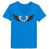 Ladies’  Junior Fine Jersey V-Neck Longer Length T-Shirt Thumbnail