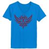 Ladies’  Junior Fine Jersey V-Neck Longer Length T-Shirt Thumbnail