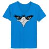 Ladies’  Junior Fine Jersey V-Neck Longer Length T-Shirt Thumbnail