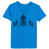Ladies’  Junior Fine Jersey V-Neck Longer Length T-Shirt Thumbnail