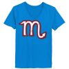 Ladies’  Junior Fine Jersey V-Neck Longer Length T-Shirt Thumbnail