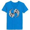 Ladies’  Junior Fine Jersey V-Neck Longer Length T-Shirt Thumbnail