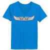 Ladies’  Junior Fine Jersey V-Neck Longer Length T-Shirt Thumbnail