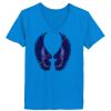 Ladies’  Junior Fine Jersey V-Neck Longer Length T-Shirt Thumbnail