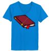 Ladies’  Junior Fine Jersey V-Neck Longer Length T-Shirt Thumbnail