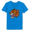 Ladies’  Junior Fine Jersey V-Neck Longer Length T-Shirt Thumbnail