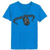 Ladies’  Junior Fine Jersey V-Neck Longer Length T-Shirt Thumbnail