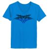 Ladies’  Junior Fine Jersey V-Neck Longer Length T-Shirt Thumbnail