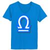 Ladies’  Junior Fine Jersey V-Neck Longer Length T-Shirt Thumbnail