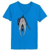 Ladies’  Junior Fine Jersey V-Neck Longer Length T-Shirt Thumbnail