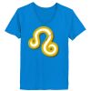 Ladies’  Junior Fine Jersey V-Neck Longer Length T-Shirt Thumbnail