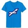 Ladies’  Junior Fine Jersey V-Neck Longer Length T-Shirt Thumbnail