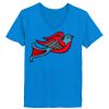 Ladies’  Junior Fine Jersey V-Neck Longer Length T-Shirt Thumbnail