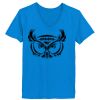 Ladies’  Junior Fine Jersey V-Neck Longer Length T-Shirt Thumbnail