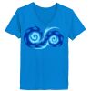 Ladies’  Junior Fine Jersey V-Neck Longer Length T-Shirt Thumbnail