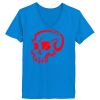 Ladies’  Junior Fine Jersey V-Neck Longer Length T-Shirt Thumbnail