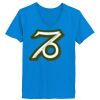 Ladies’  Junior Fine Jersey V-Neck Longer Length T-Shirt Thumbnail