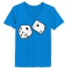 Ladies’  Junior Fine Jersey V-Neck Longer Length T-Shirt Thumbnail