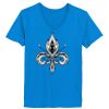 Ladies’  Junior Fine Jersey V-Neck Longer Length T-Shirt Thumbnail