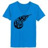 Ladies’  Junior Fine Jersey V-Neck Longer Length T-Shirt Thumbnail