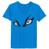 Ladies’  Junior Fine Jersey V-Neck Longer Length T-Shirt Thumbnail