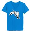 Ladies’  Junior Fine Jersey V-Neck Longer Length T-Shirt Thumbnail