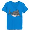 Ladies’  Junior Fine Jersey V-Neck Longer Length T-Shirt Thumbnail