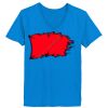 Ladies’  Junior Fine Jersey V-Neck Longer Length T-Shirt Thumbnail
