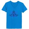 Ladies’  Junior Fine Jersey V-Neck Longer Length T-Shirt Thumbnail
