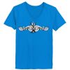 Ladies’  Junior Fine Jersey V-Neck Longer Length T-Shirt Thumbnail