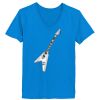 Ladies’  Junior Fine Jersey V-Neck Longer Length T-Shirt Thumbnail
