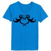 Ladies’  Junior Fine Jersey V-Neck Longer Length T-Shirt Thumbnail