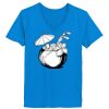 Ladies’  Junior Fine Jersey V-Neck Longer Length T-Shirt Thumbnail