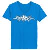 Ladies’  Junior Fine Jersey V-Neck Longer Length T-Shirt Thumbnail