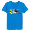 Ladies’  Junior Fine Jersey V-Neck Longer Length T-Shirt Thumbnail