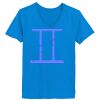 Ladies’  Junior Fine Jersey V-Neck Longer Length T-Shirt Thumbnail