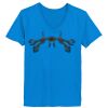 Ladies’  Junior Fine Jersey V-Neck Longer Length T-Shirt Thumbnail