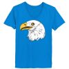Ladies’  Junior Fine Jersey V-Neck Longer Length T-Shirt Thumbnail