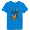 Ladies’  Junior Fine Jersey V-Neck Longer Length T-Shirt Thumbnail