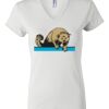 Women's Short Sleeve V-Neck T-Shirt Thumbnail
