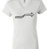 Women's Short Sleeve V-Neck T-Shirt Thumbnail