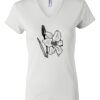 Women's Short Sleeve V-Neck T-Shirt Thumbnail