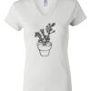 Women's Short Sleeve V-Neck T-Shirt Thumbnail