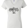 Women's Short Sleeve V-Neck T-Shirt Thumbnail