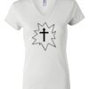Women's Short Sleeve V-Neck T-Shirt Thumbnail