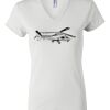 Women's Short Sleeve V-Neck T-Shirt Thumbnail